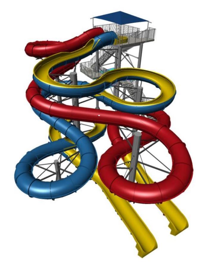 Multi-Passenger Innertube Slide Example