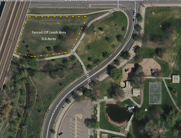 Overview map of proposed dog park