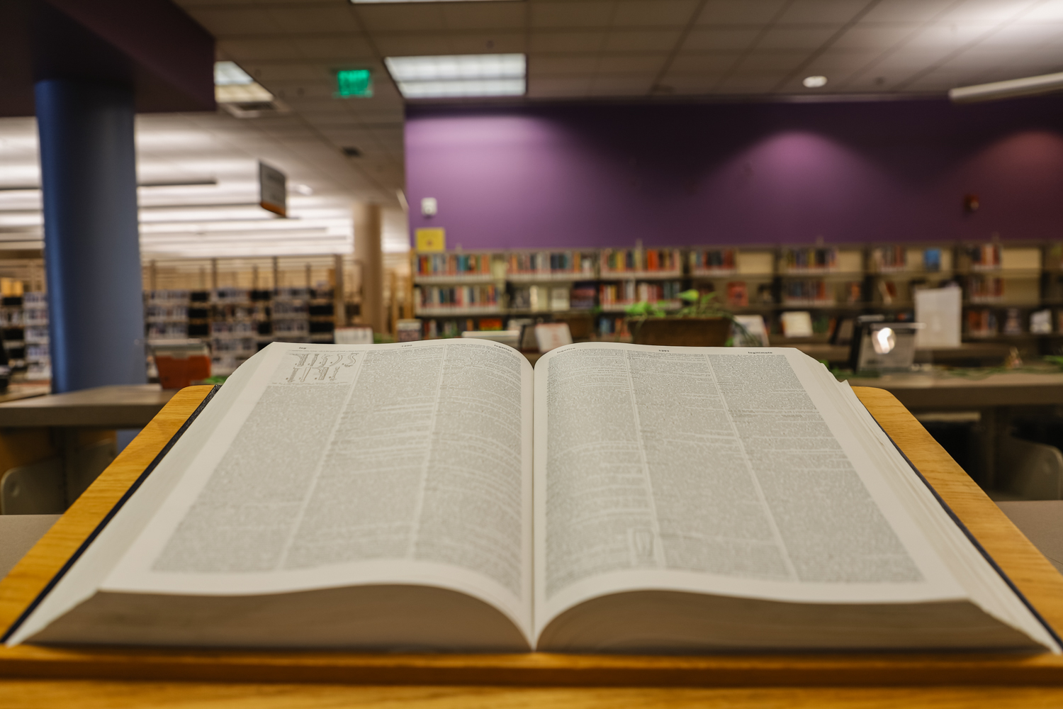 Book on table