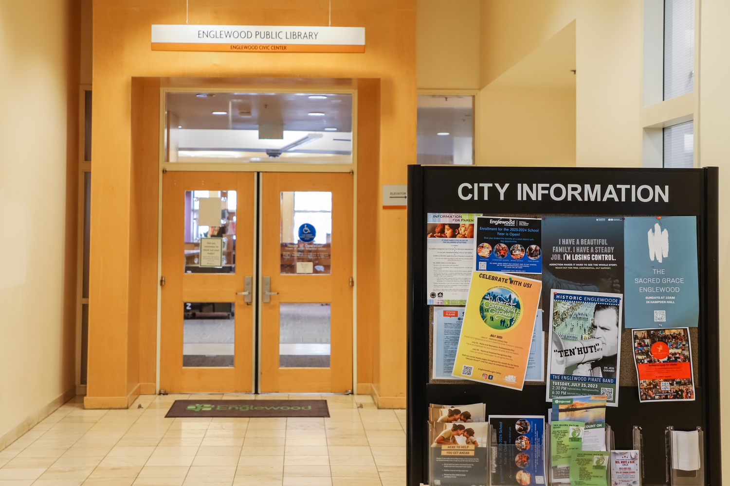 Front Entrance of Library