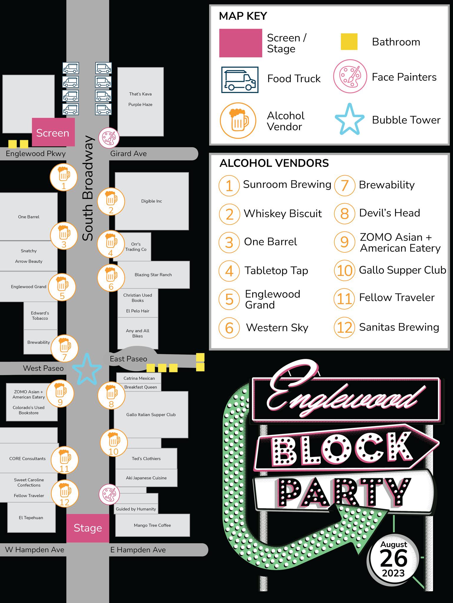 2023 Block Party Map