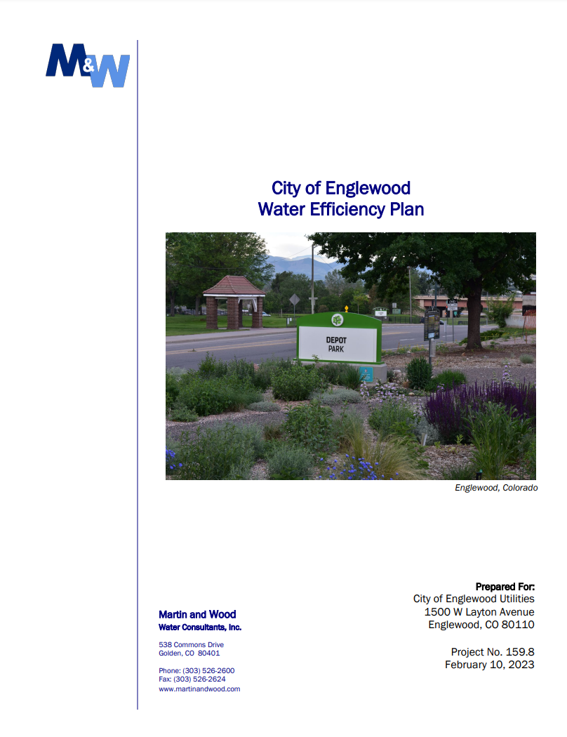 Water Efficiency Plan Cover