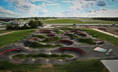 Example of a bike park