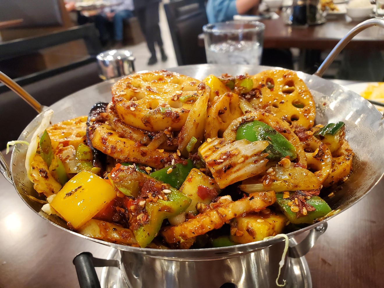 Dry wok dishes come in a variety of options including lotus root. Molly Martin