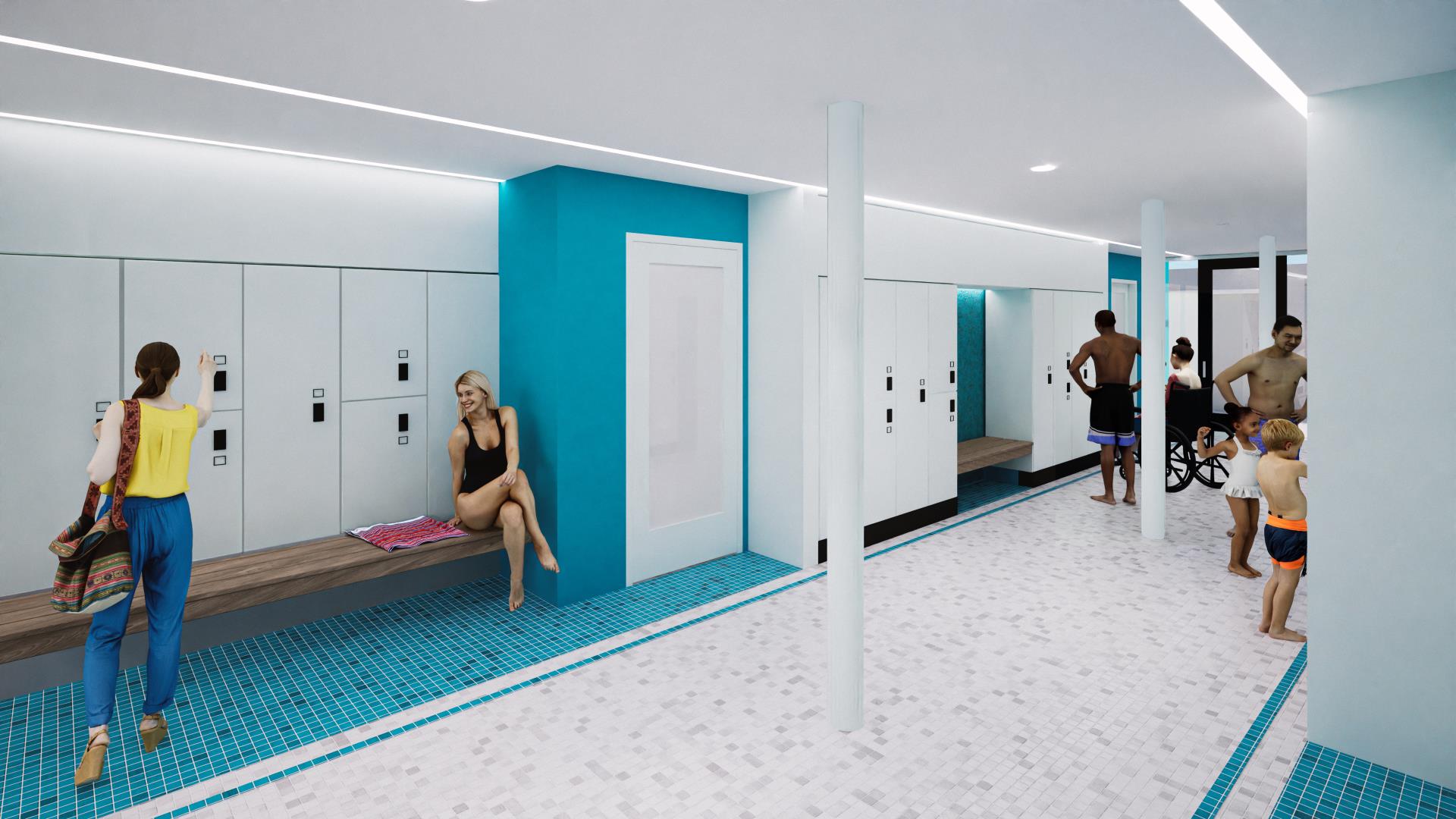 Locker Room Example Rendering