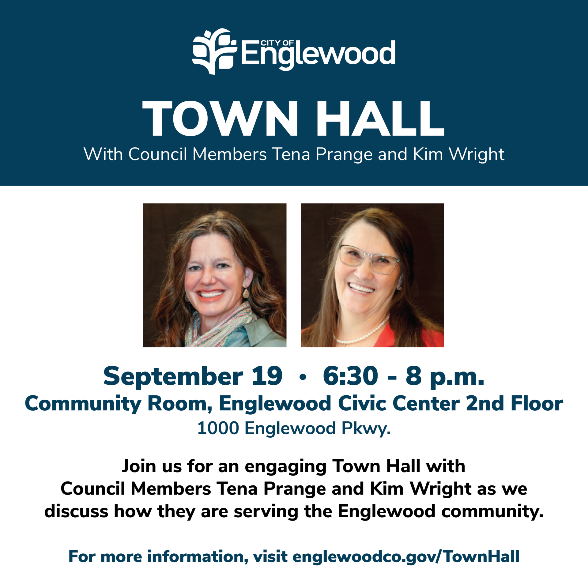 Town Hall with Council Members Prange and Wright