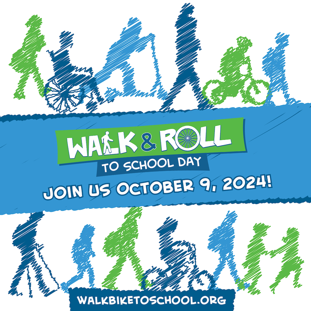 Walk and Roll to School Day, Join us October 9, 2024