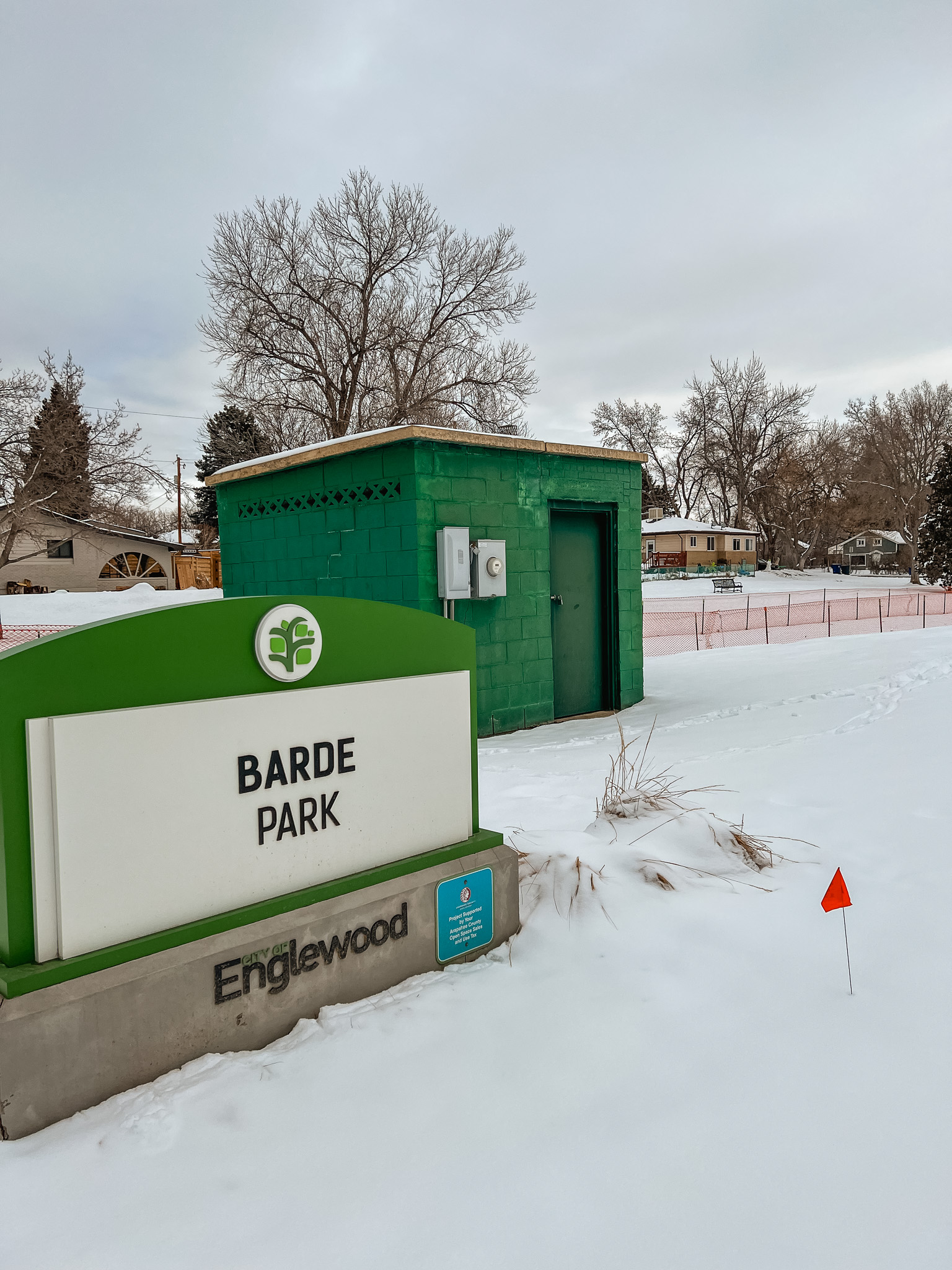 Barde Park in the Snow